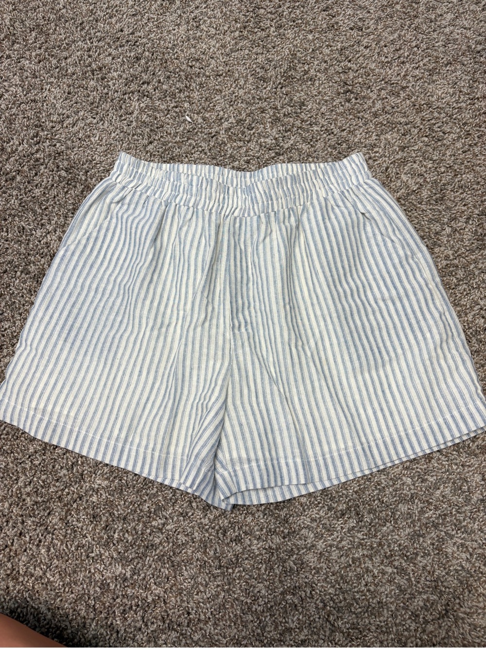 FORE Classic Blue & White Striped cotton Women's Shorts